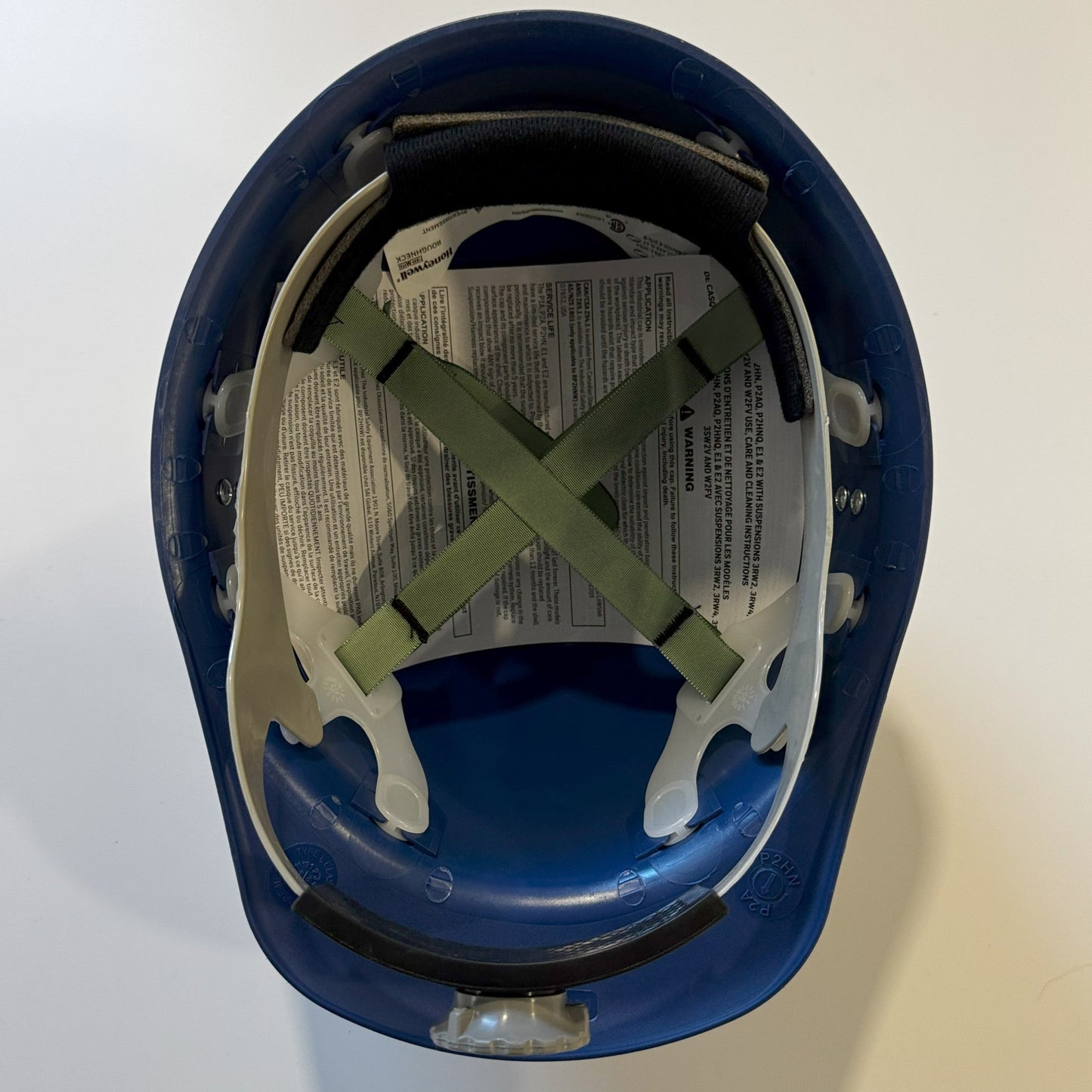 Casque de sécurité bleu