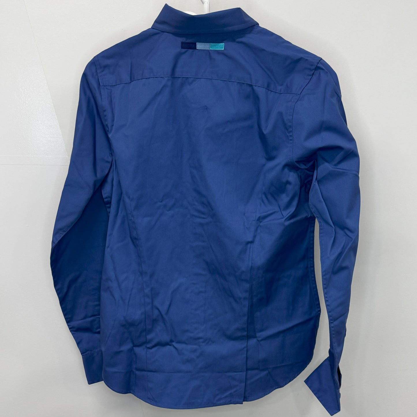 Chemise à manches longues bleu