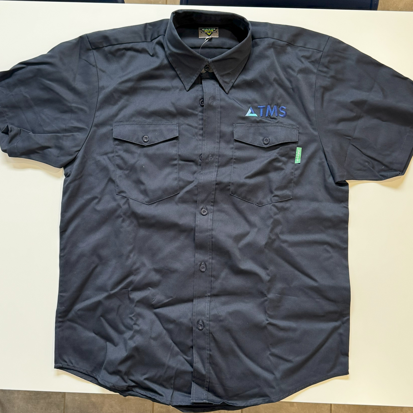 Chemise manche courte marine
