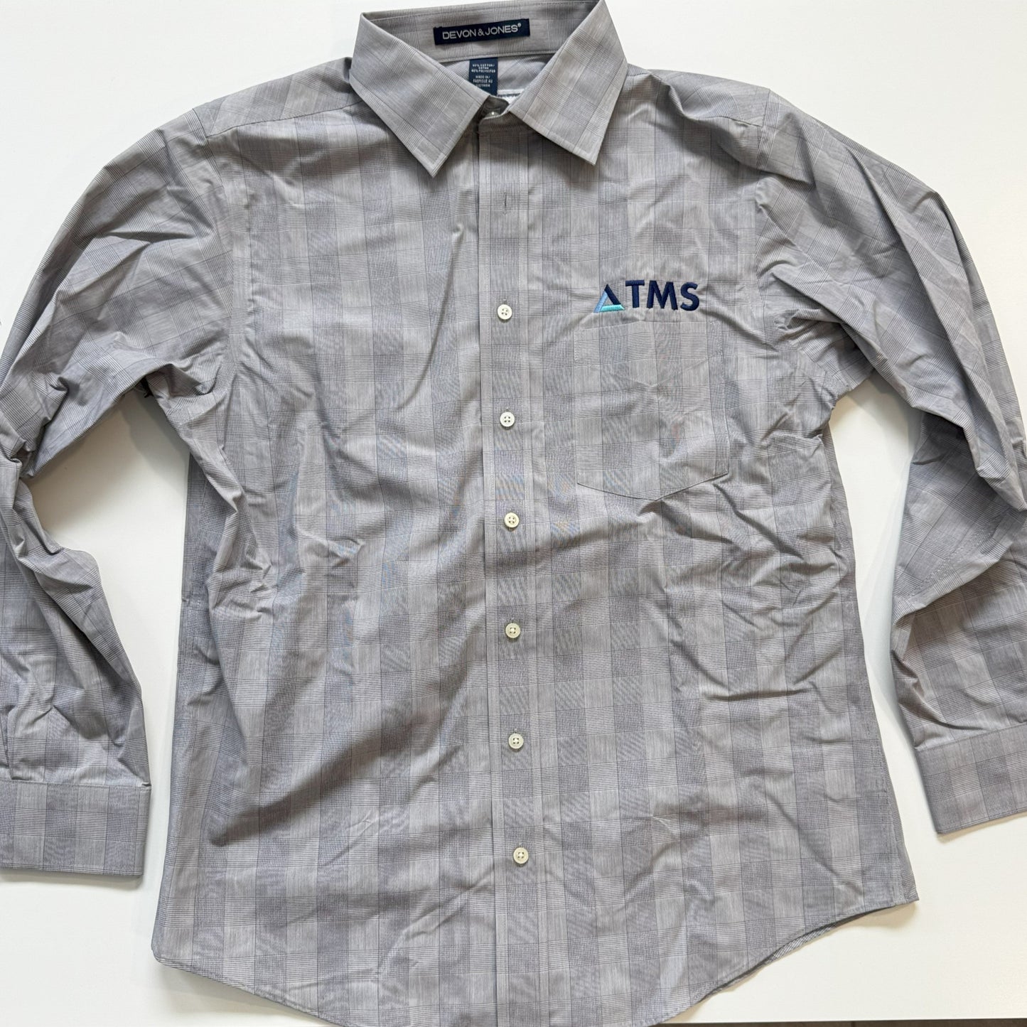 Chemise à carreaux grise